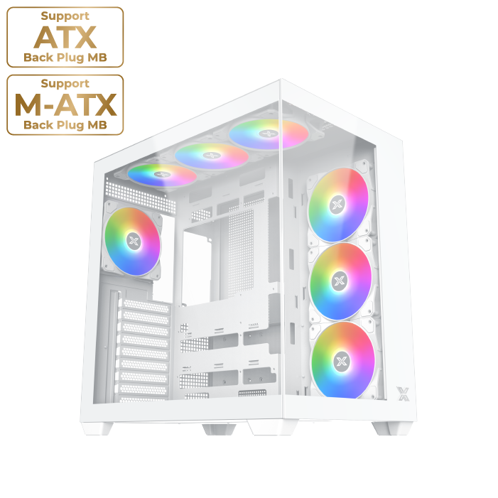 Xigmatek Aqua V Air Arctic (Typer C) With 7 ARGB Fans