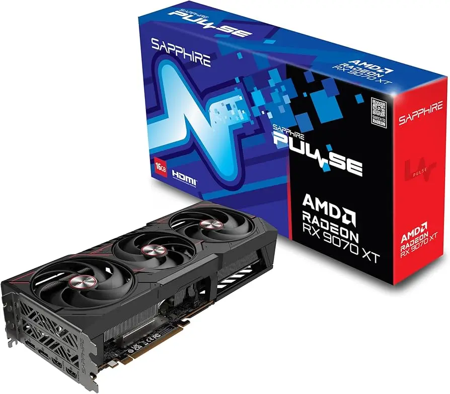 Sapphire PULSE AMD Radeon RX 9070 XT 16GB GPU