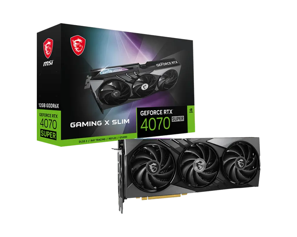 MSI GeForce RTX 4070 Super Gaming X Slim 12G GPU