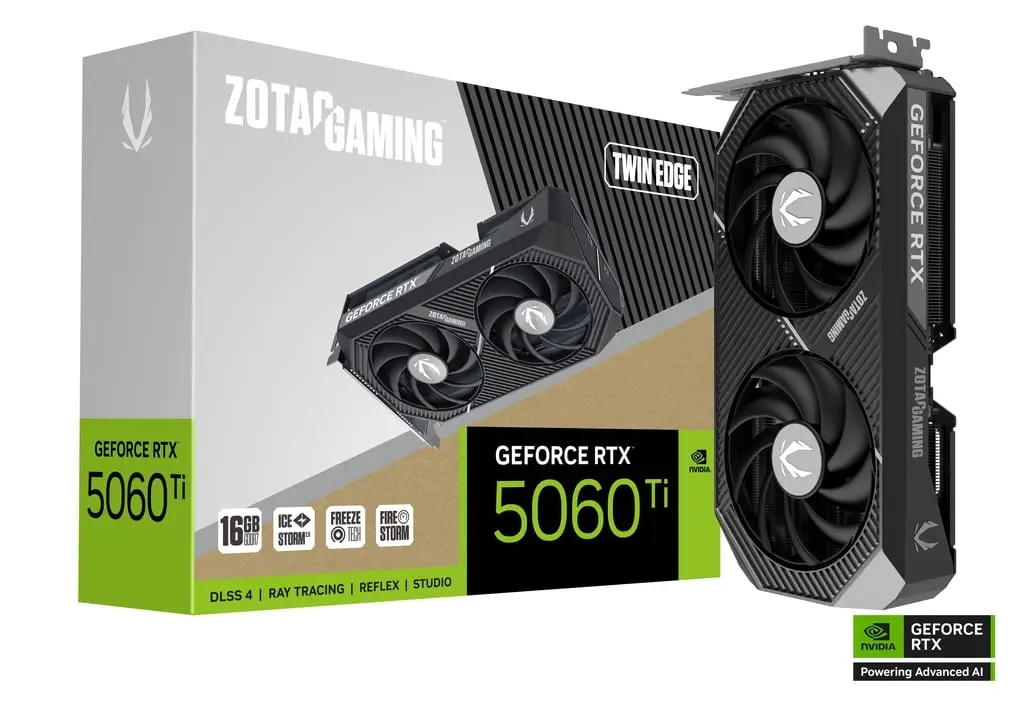 ZOTAC GAMING GeForce RTX 5060 Ti 16GB Twin Edge