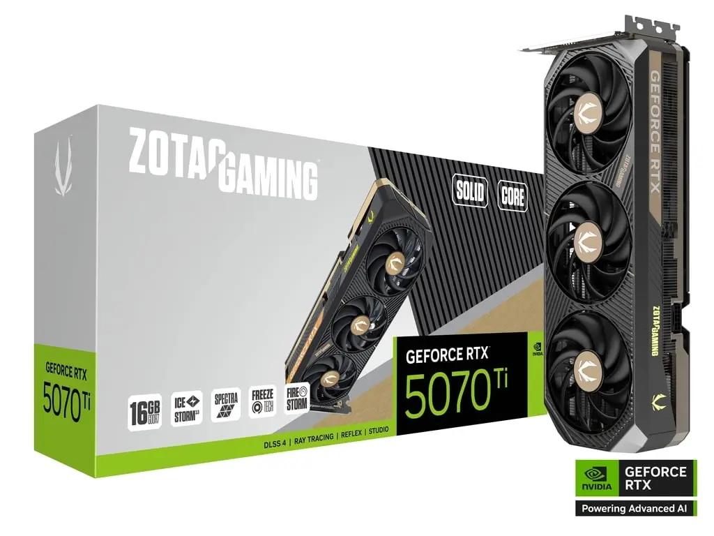 ZOTAC Gaming GeForce RTX 5070 Ti Solid SFF 16GB GDDR7