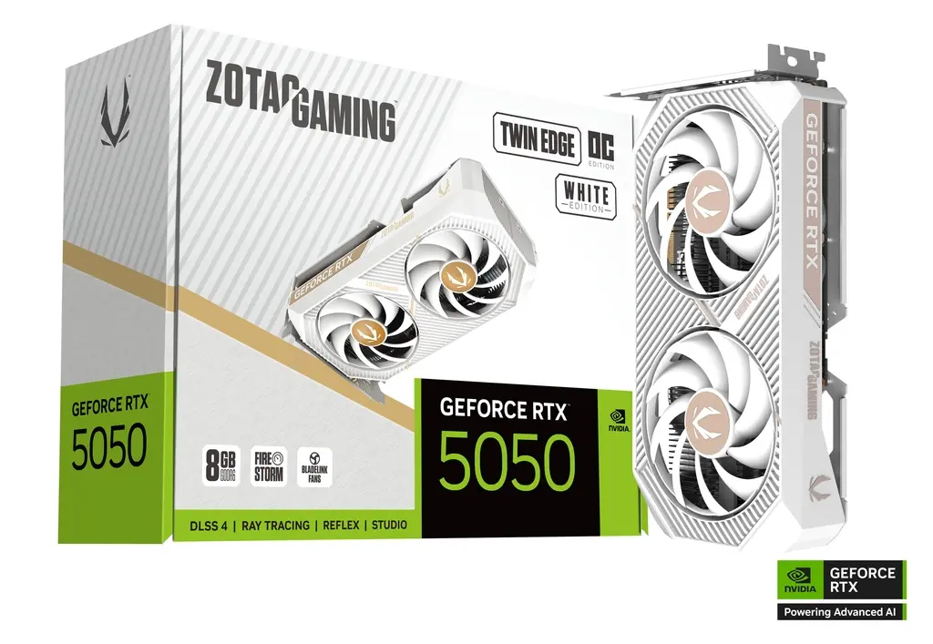 ZOTAC GAMING GeForce RTX 5050 Twin Edge OC White Edition