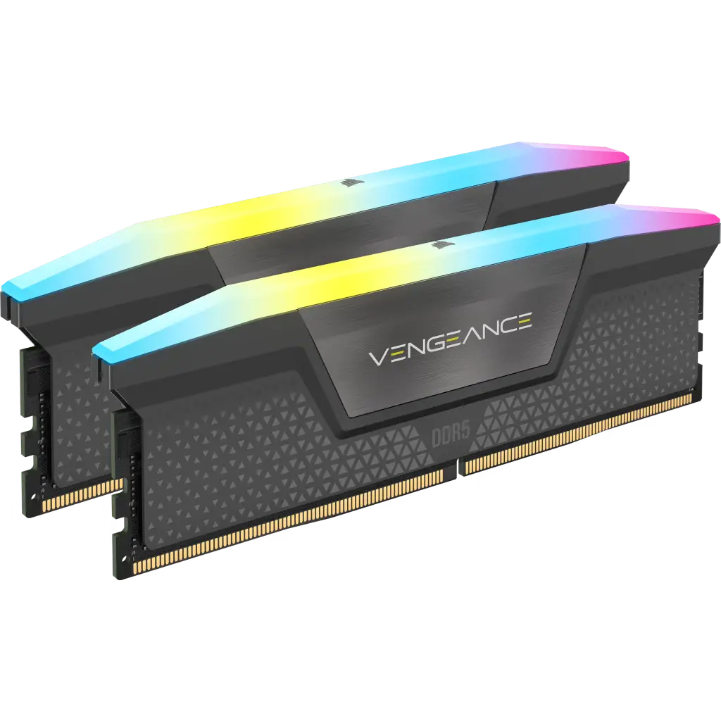CORSAIR VENGEANCE RGB DDR5 RAM 32GB (2x16GB) 6000MHz CL36-36-36-7