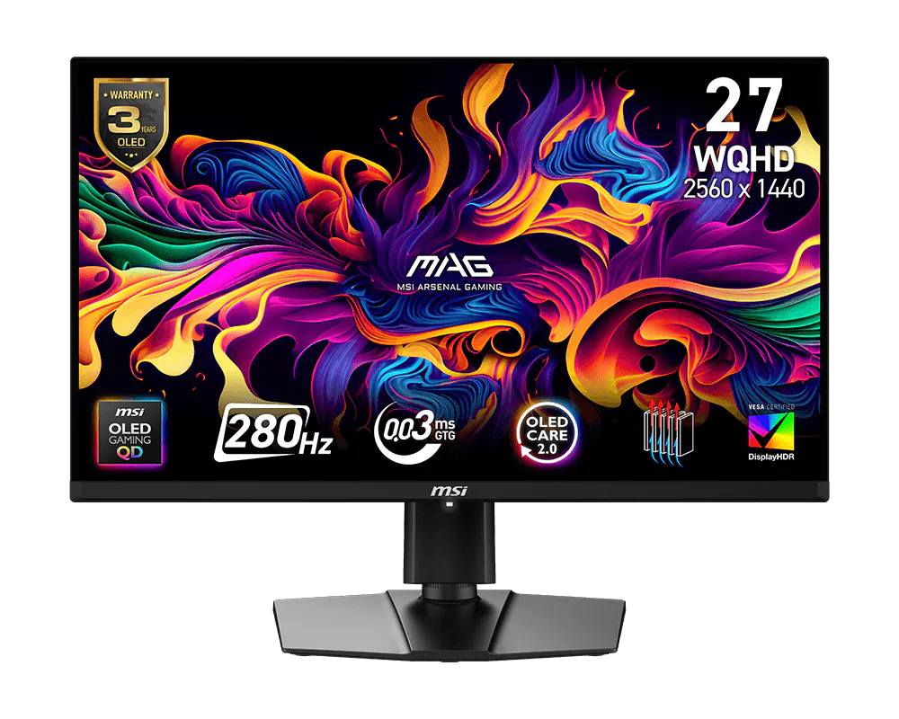 MSI MAG 271QP QD-OLED X28 27", 2K, 280Hz, 0.03ms