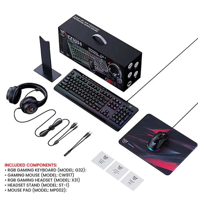 ONIKUMA TZ5008 5-in-1 Gaming Combo