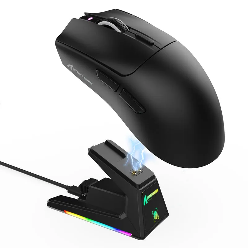 ATTACK SHARK X1 Ultralight Wireless Gaming Mouse (Black)