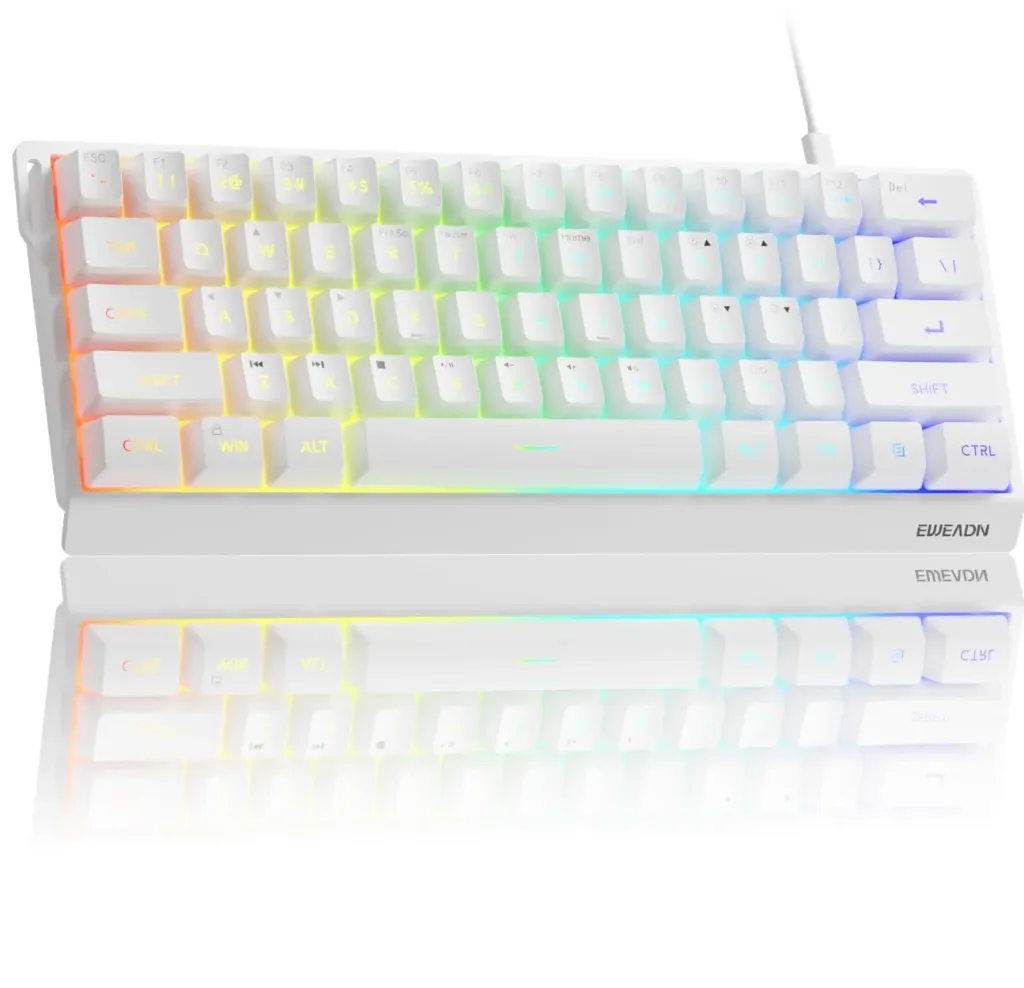 EWEADN Battle68 60% Gaming Keyboard Wired, Hall Effect Magnetic Switch Keyboard