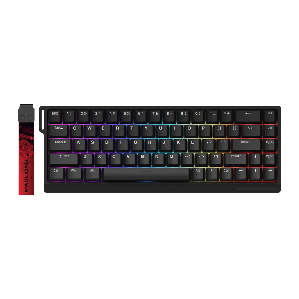 MADLIONS MAD 68 HE RGB 60% Wired Magnetic Switch Gaming Keyboard (Black)