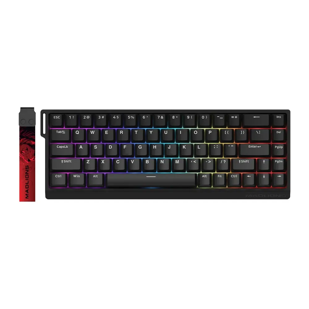 MADLIONS MAD 68 HE Flagship RGB 60% Wired Magnetic Switch Gaming ...