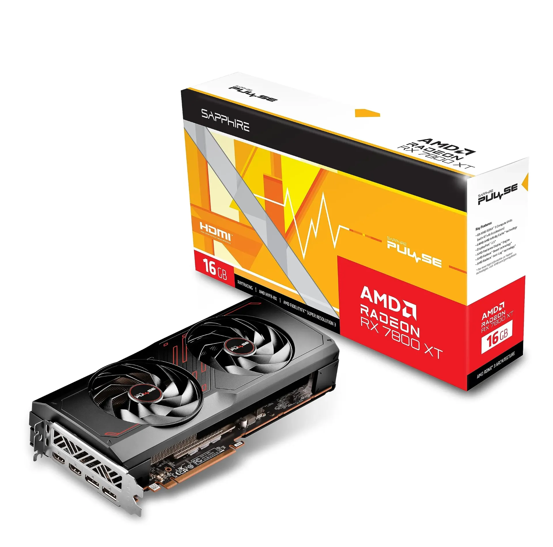 Sapphire Pulse AMD Radeon RX 7800 XT 16GB