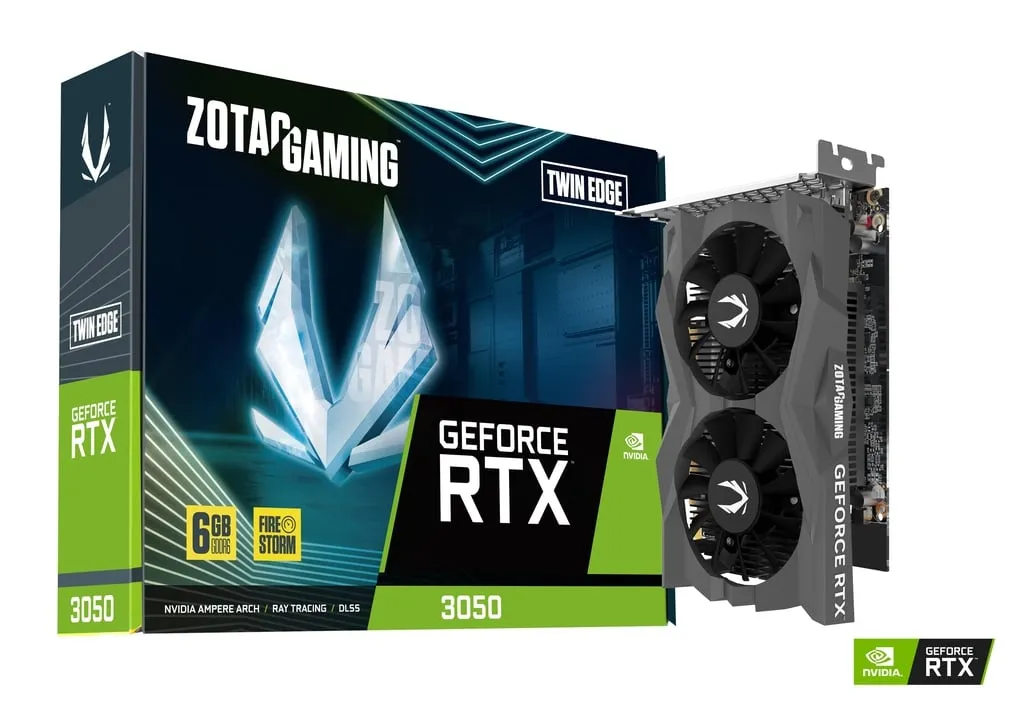 ZOTAC RTX 3050 6GB GDDR6 Twin Edge