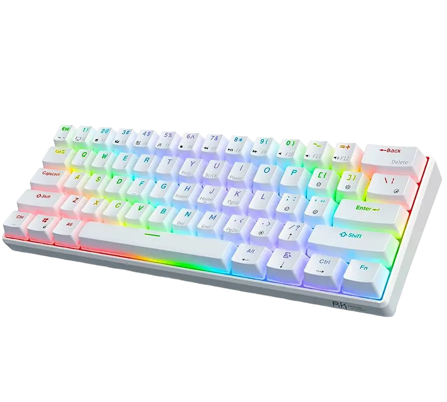 Royal Kludge RK61 Red Switch RGB White | iTech Flare