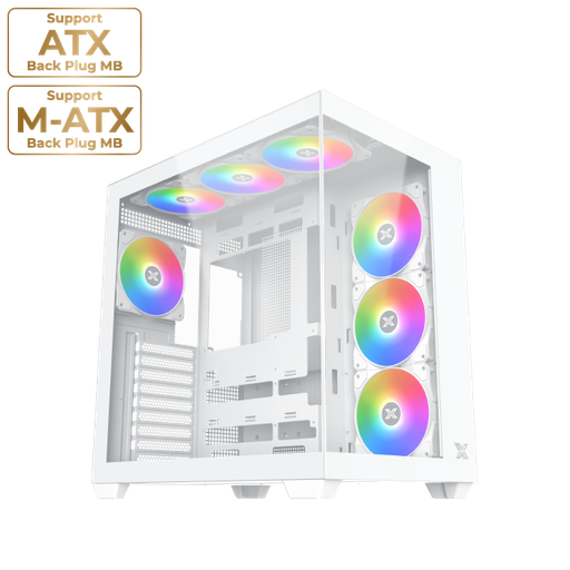 Xigmatek Aqua V Air Arctic (Typer C) With 7 ARGB Fans