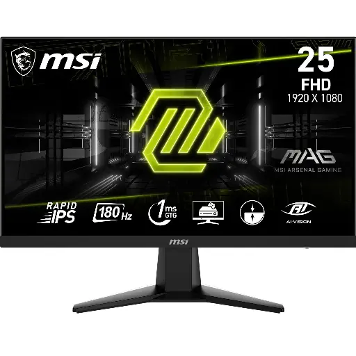 MSI MAG G256F 25'', FHD, IPS, 180Hz, 1ms