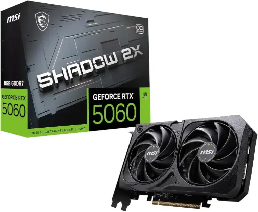 MSI Gaming RTX 5060 8G Shadow 2X OC