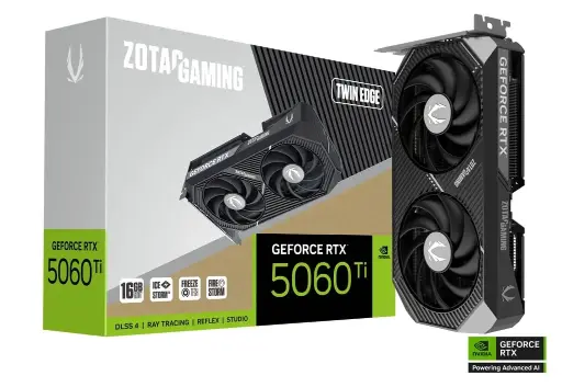 ZOTAC GAMING GeForce RTX 5060 Ti 16GB Twin Edge
