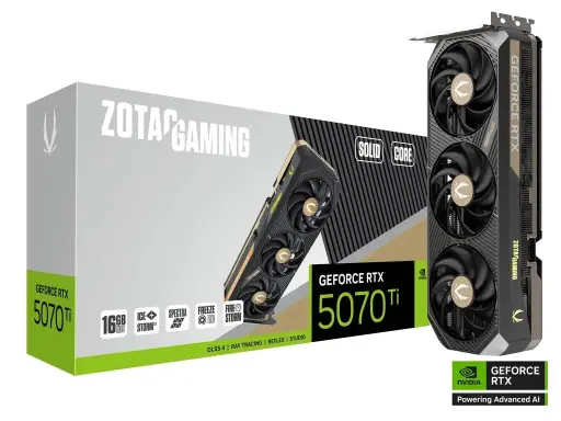 ZOTAC Gaming GeForce RTX 5070 Ti Solid SFF 16GB GDDR7